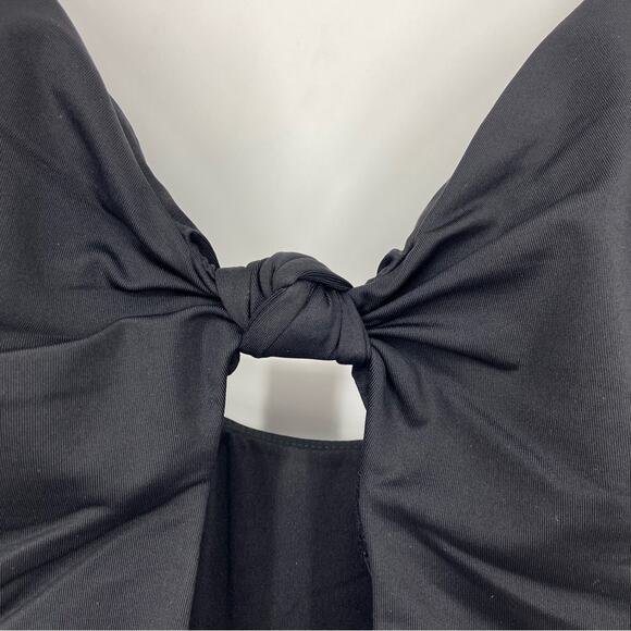 New Andie Swim The Santorini One Piece Swimsuit Key Hole Front Black Size Large - Picture 6 of 14